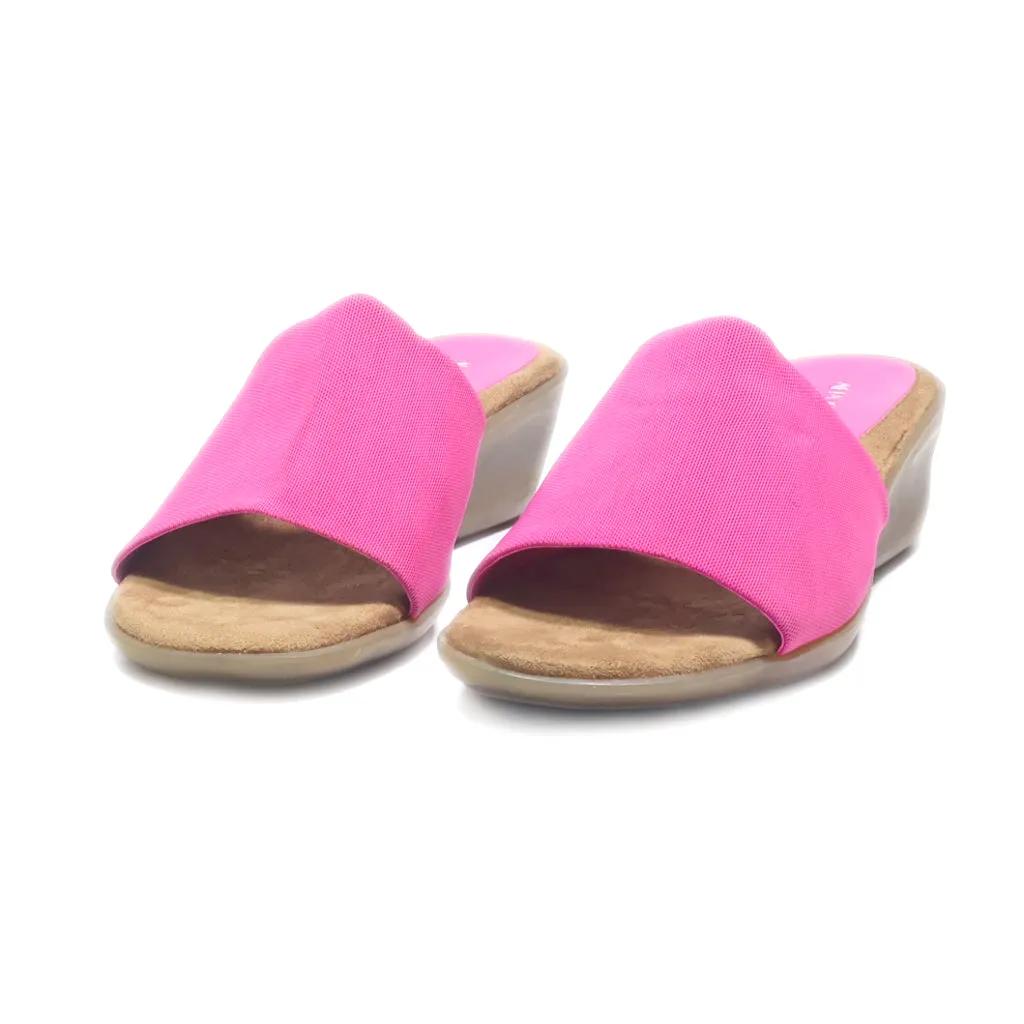 Aerosoles Wedge Sandals Fabric Pink Colour For Women