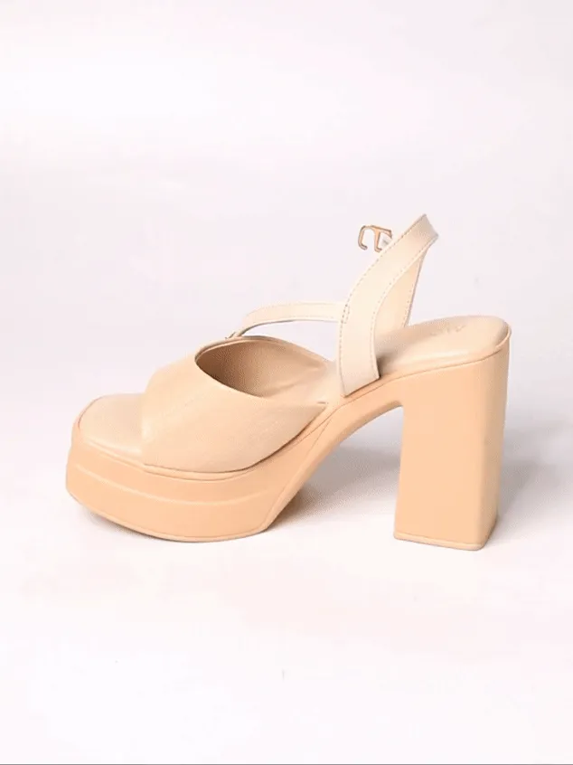 Arina Cream Platform Heels