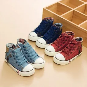 Breathable Denim Sneakers Autumn Children