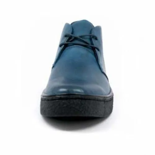 British Walkers Playboy Men's Steel Blue Leather