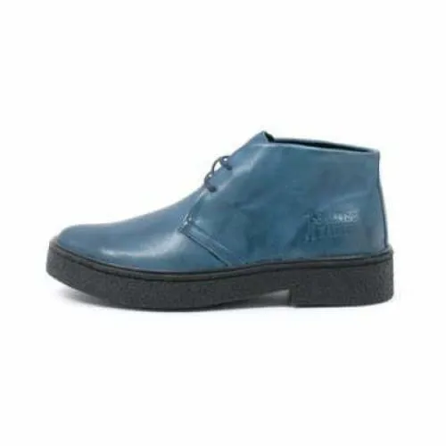 British Walkers Playboy Men's Steel Blue Leather