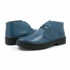 British Walkers Playboy Men's Steel Blue Leather