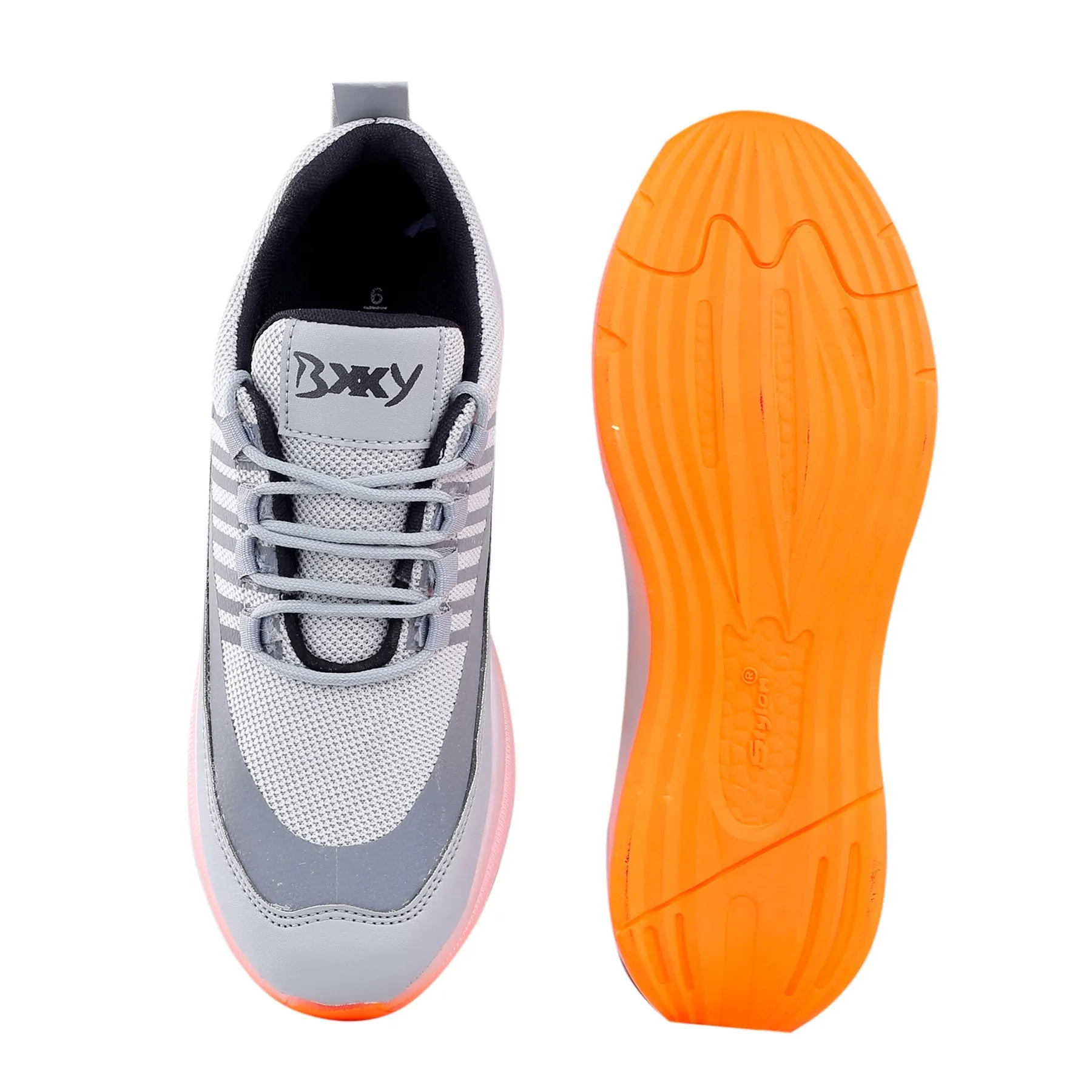 Bxxy's Trendiest Sports Walking Shoes For Men on Transparent Sole