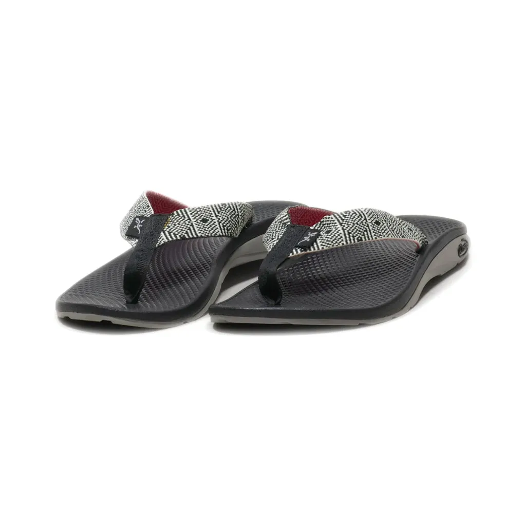 Chaco Slippers And Sliders Leather Black Colour For Women