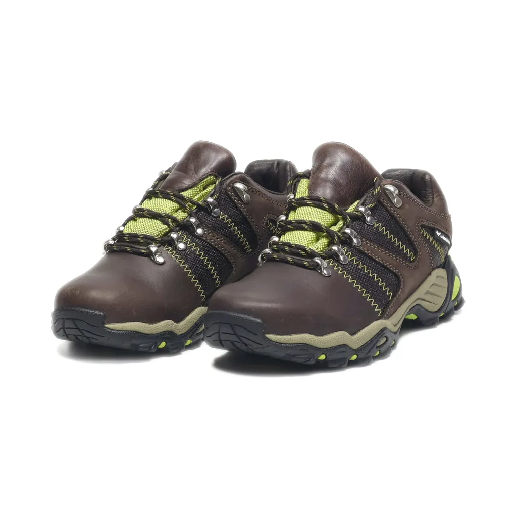 Columbia Sport Shoes Leather Brown Colour For Women