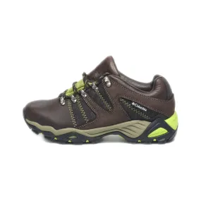 Columbia Sport Shoes Leather Brown Colour For Women