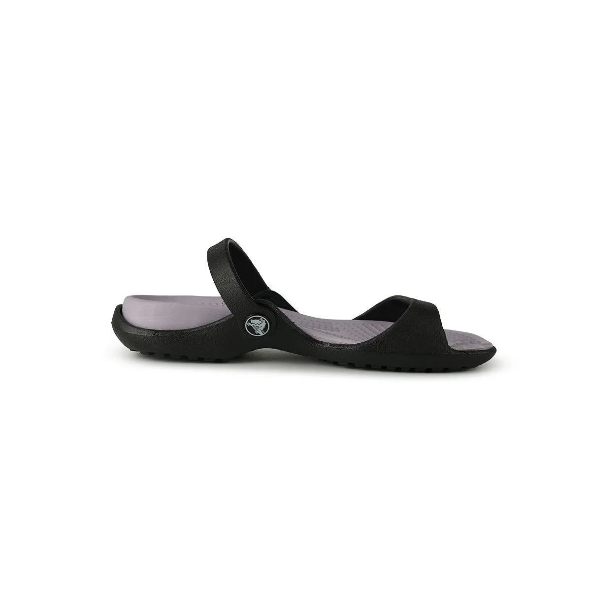 Crocs Cleo Strap Flat Sandals Rubber Black Colour For Women