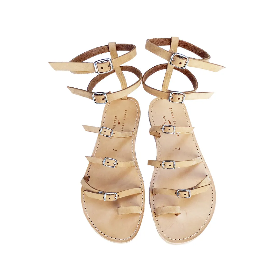 ELIA SANDALS SUEDE CAMEL