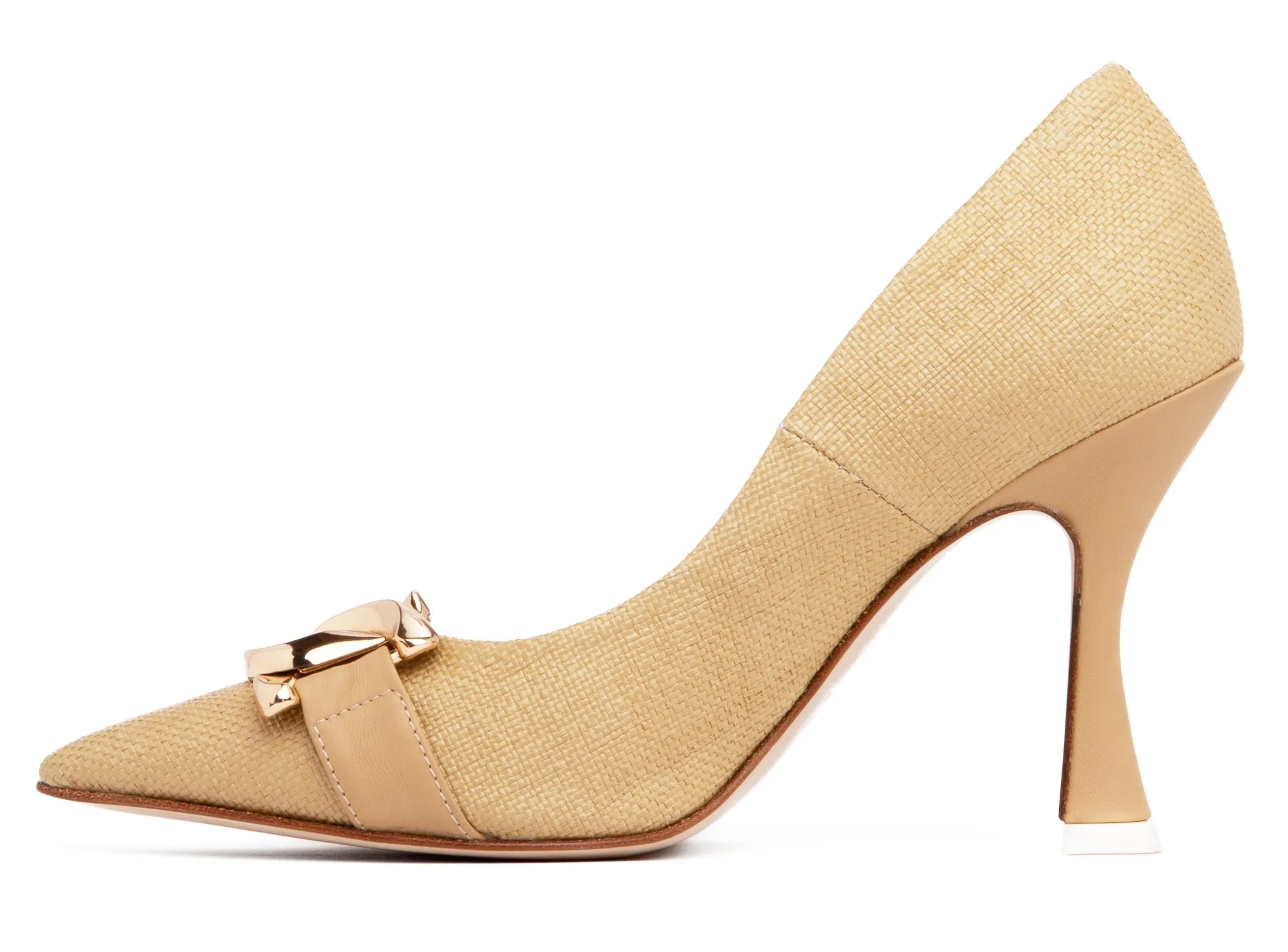 Fiorenza Beige Leather Pump