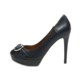 Guess Platform Shoes Leather Black Colour For Women