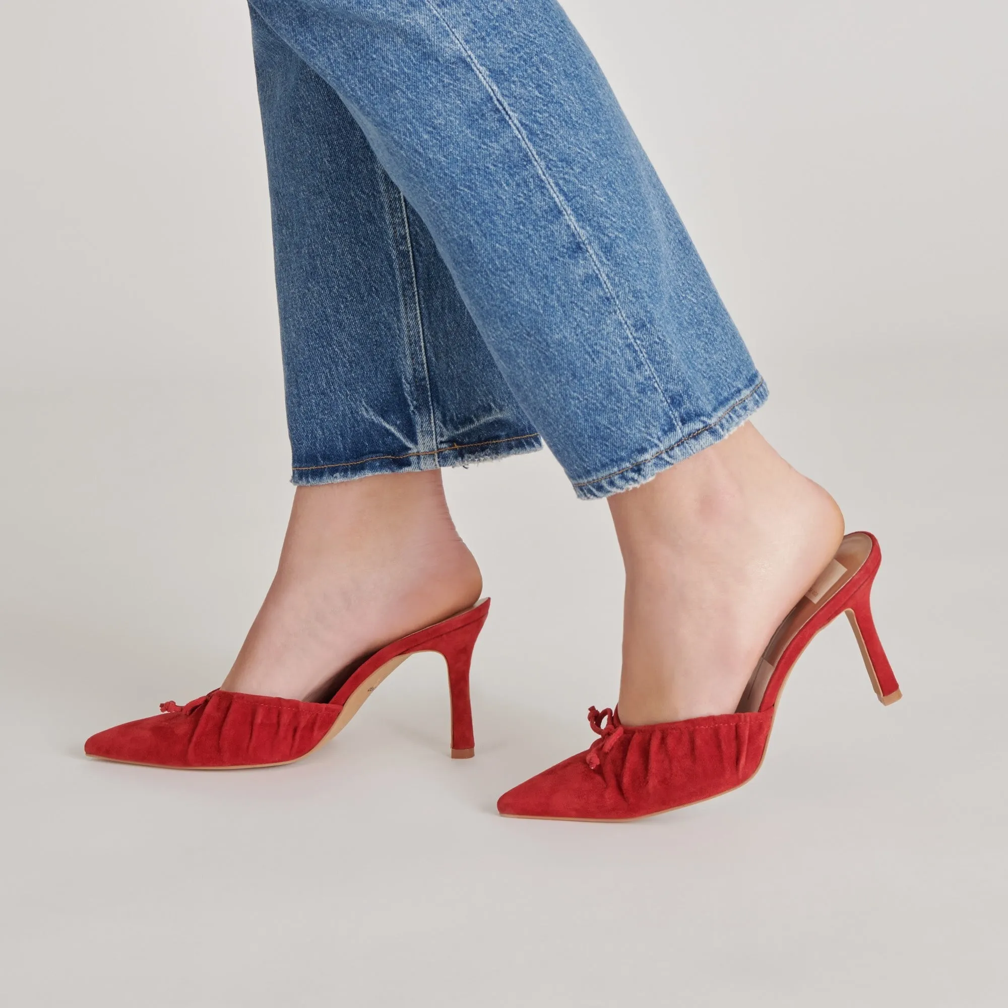 KAIRI HEELS CRIMSON SUEDE