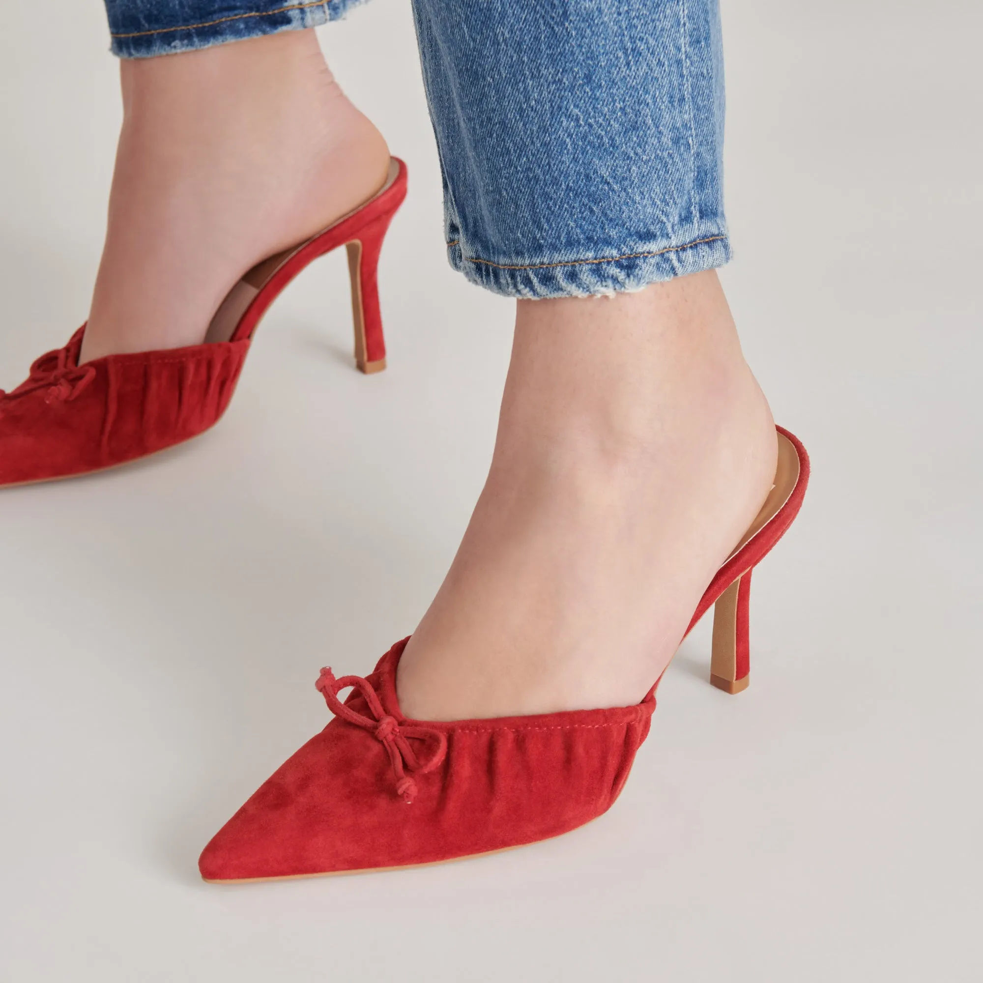 KAIRI HEELS CRIMSON SUEDE