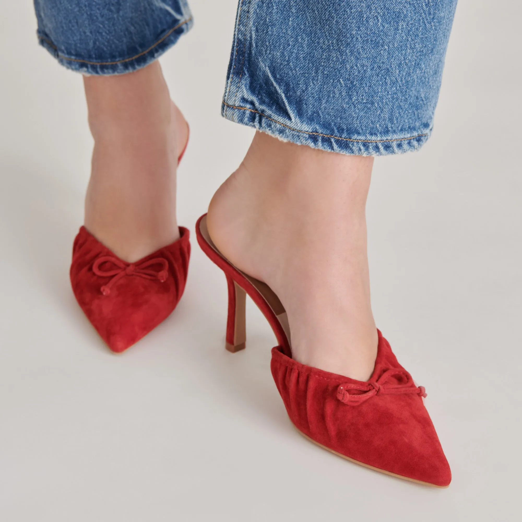 KAIRI HEELS CRIMSON SUEDE