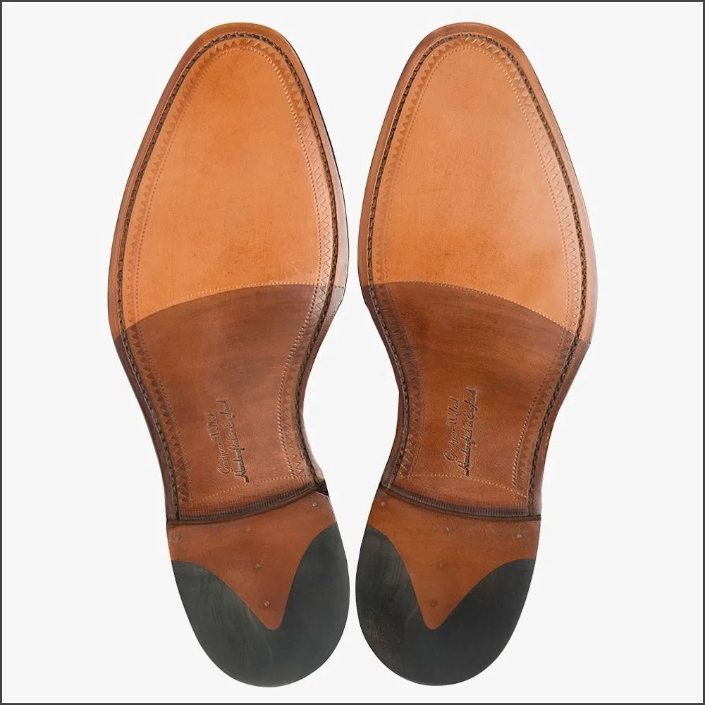 Loake Aldwych Mahogany Calf Oxford Leather Sole F Fit--