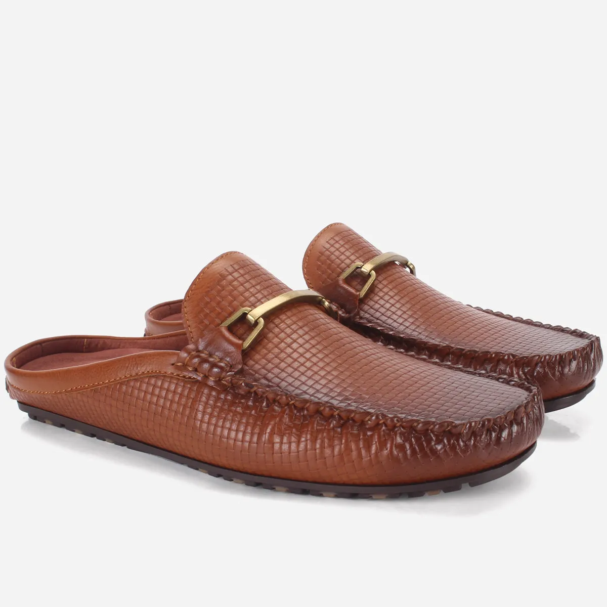 Mens "ZUMA" Casual Open-Back Everyday Mocassins