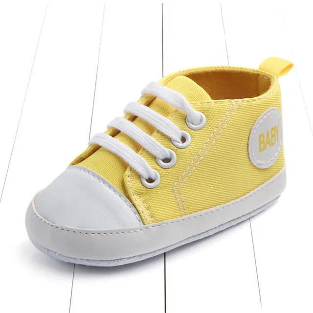 Newborn Baby Boys Girls First Walkers Shoes Infant Toddler Soft Sole