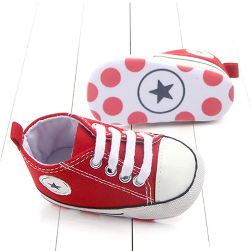 Newborn Baby Boys Girls First Walkers Shoes Infant Toddler Soft Sole