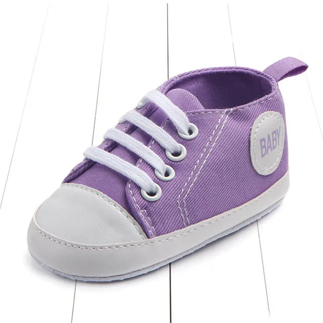 Newborn Baby Boys Girls First Walkers Shoes Infant Toddler Soft Sole