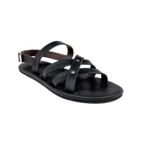 Ray Crossover Vegan Leather Black Men Sandals