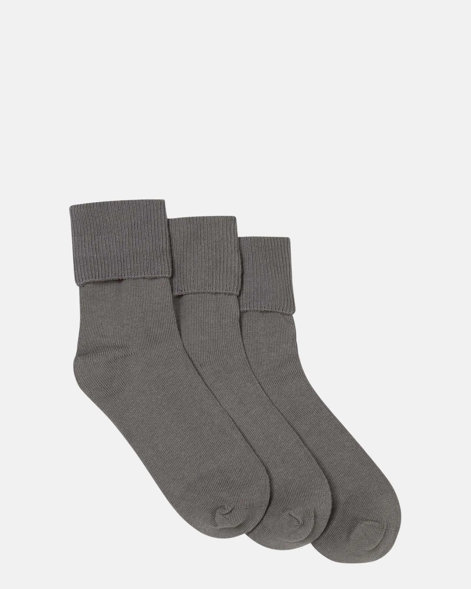 School Turnover 3 Pack Grey