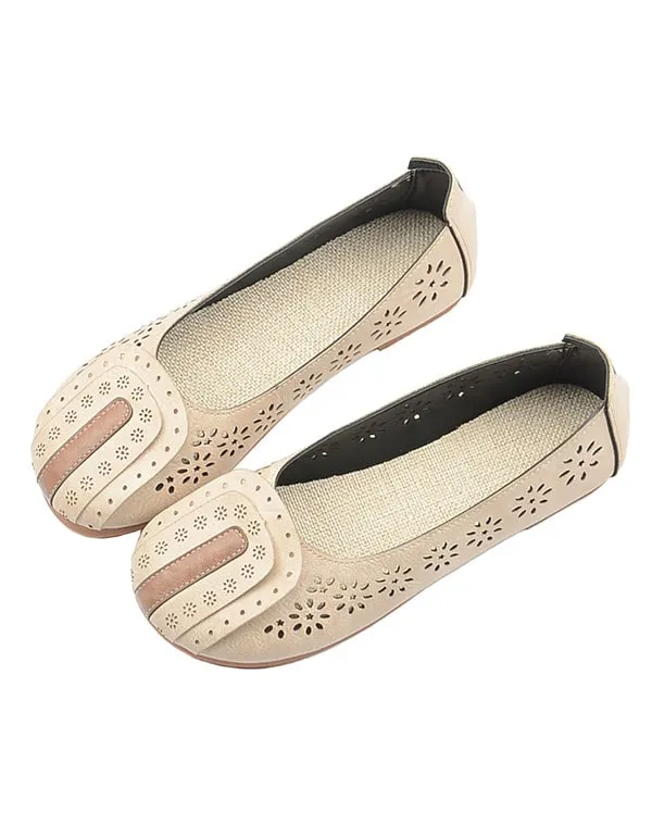 Summer Simple Breathable Retro Flat Shoes