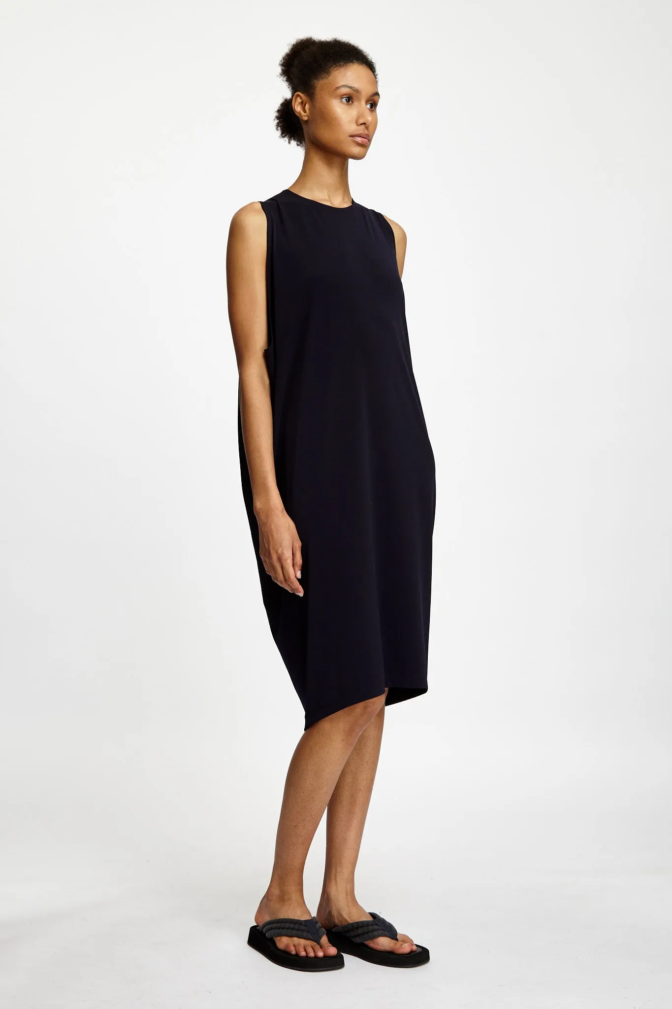 Tie Back Dress Navy