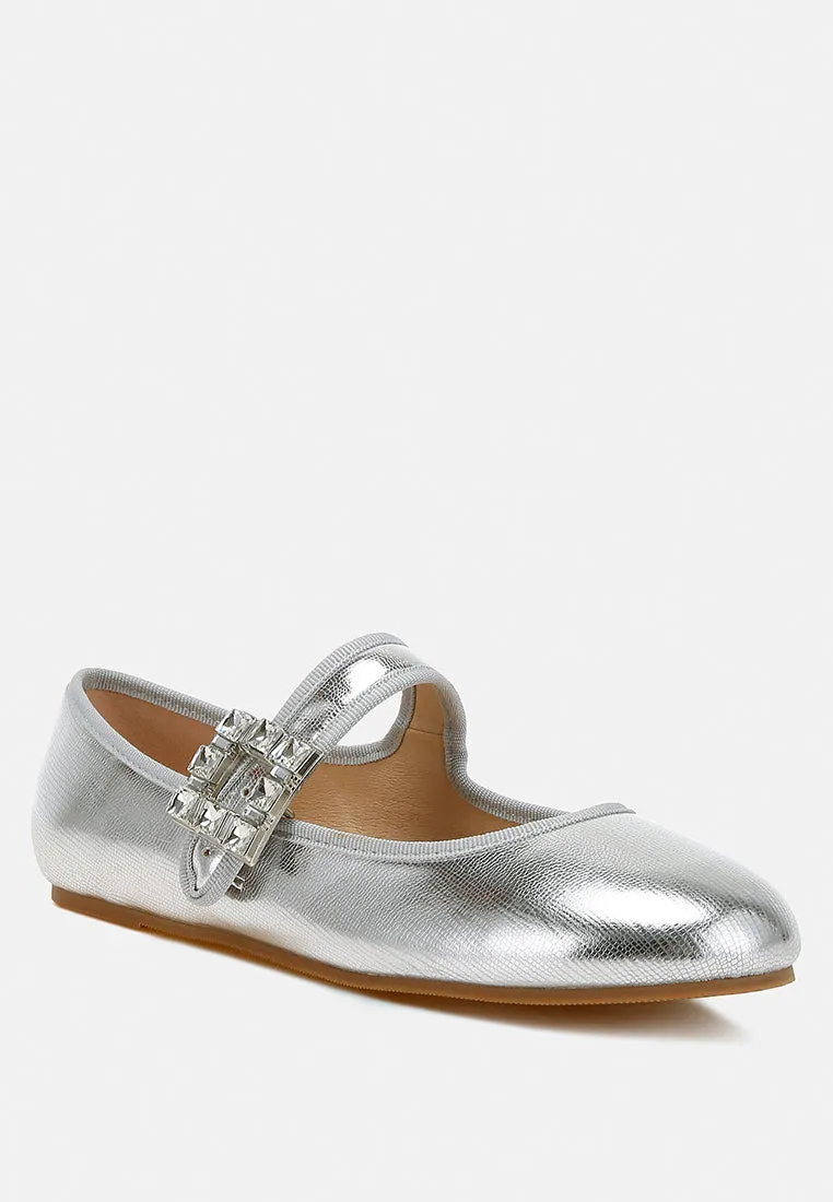 Upstage Brooch Mary Jane Sandals