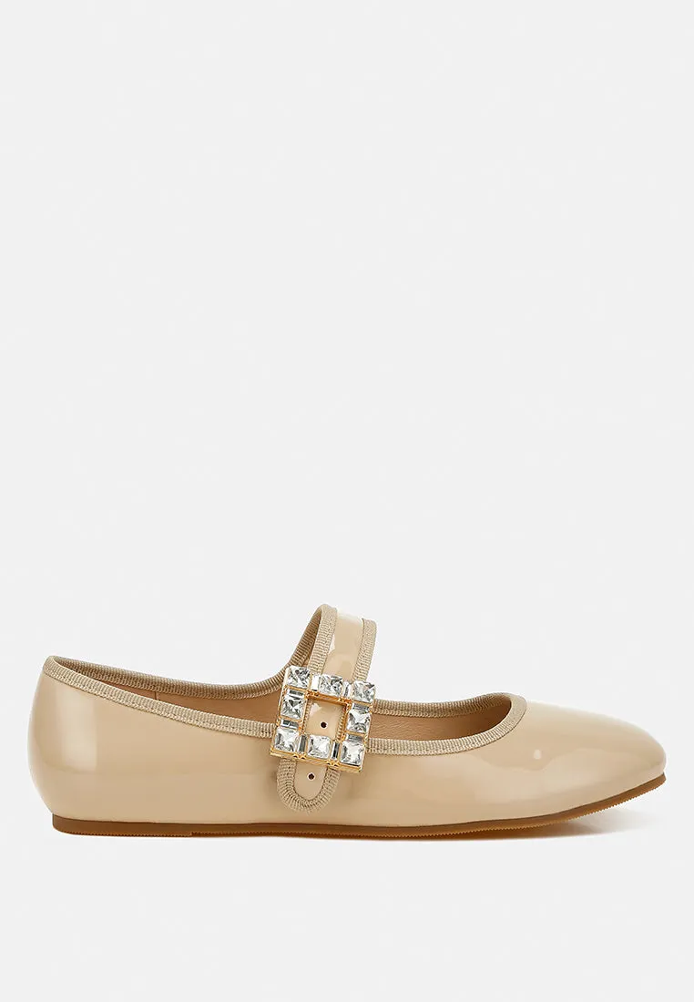 Upstage Brooch Mary Jane Sandals