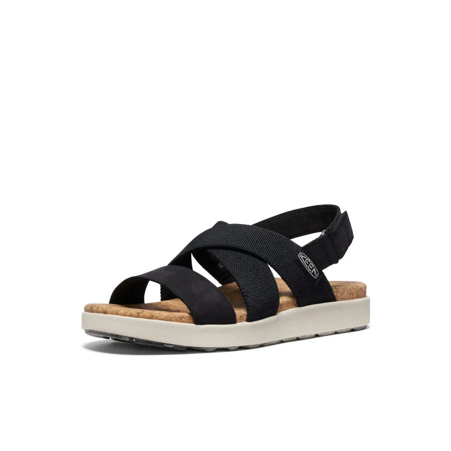 Women's Elle Criss Cross Sandal  |  Black/Birch