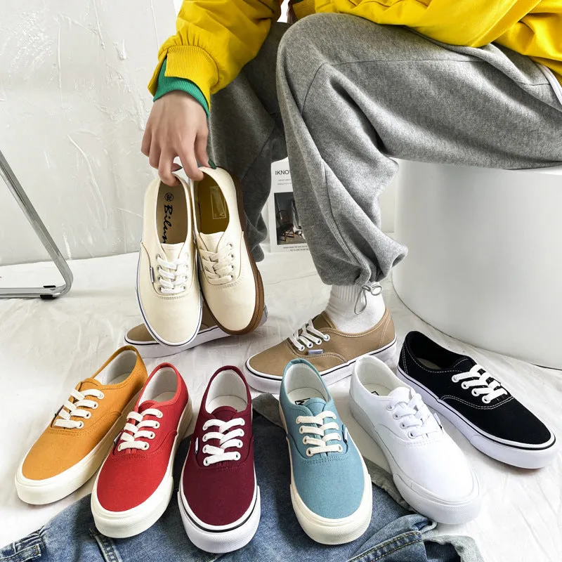 Women's Street Shot Korean Style Low Canvas Shoes